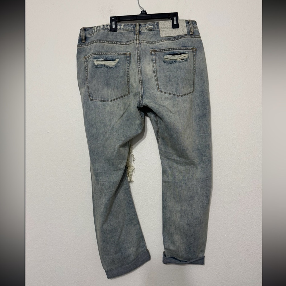 One teaspoon Saints Low Waist Boyfriend Denim Jeans Size 30 NWT - Picture 14 of 15